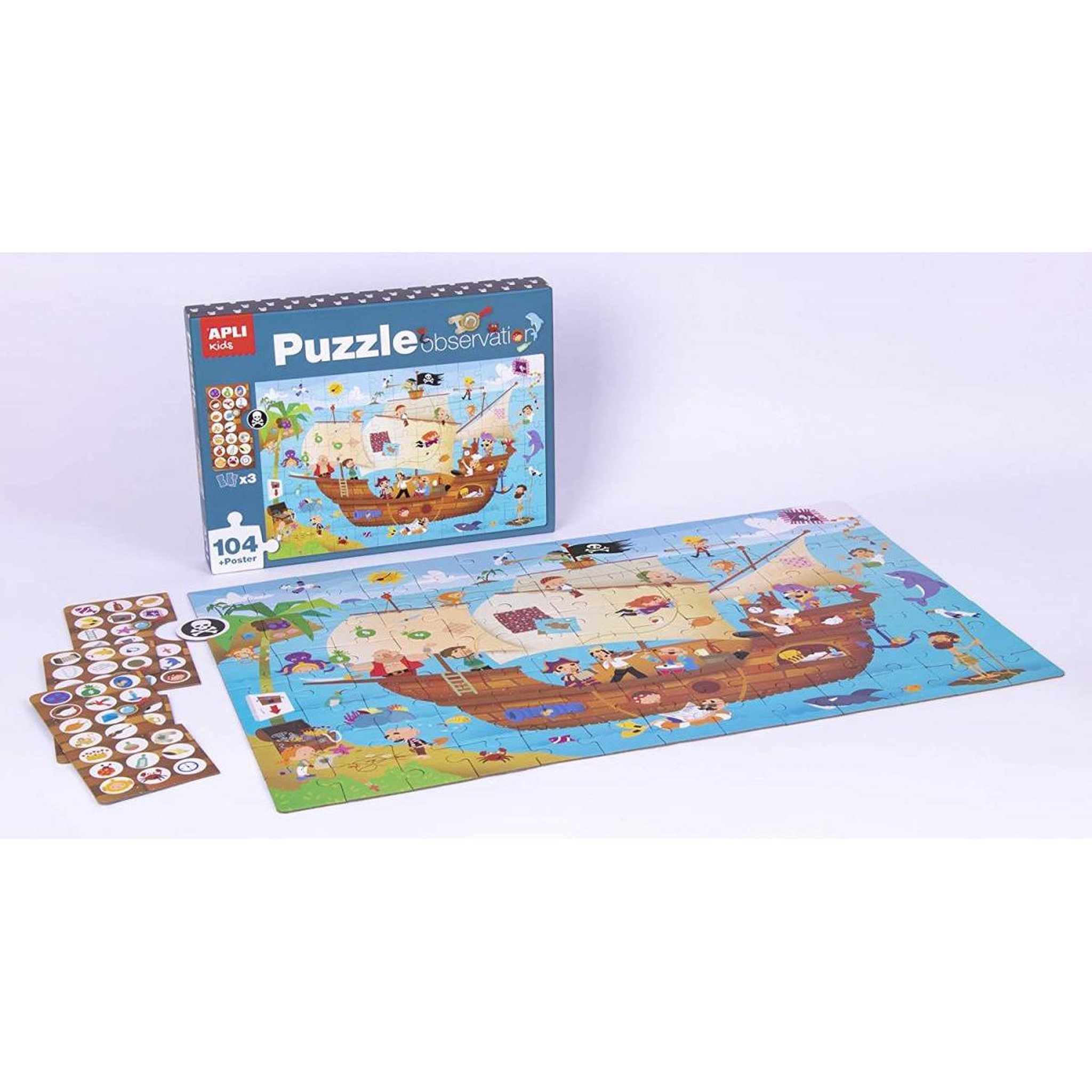 Voir la diapositive 3 : Apli Agipa Puzzle observation Pirates