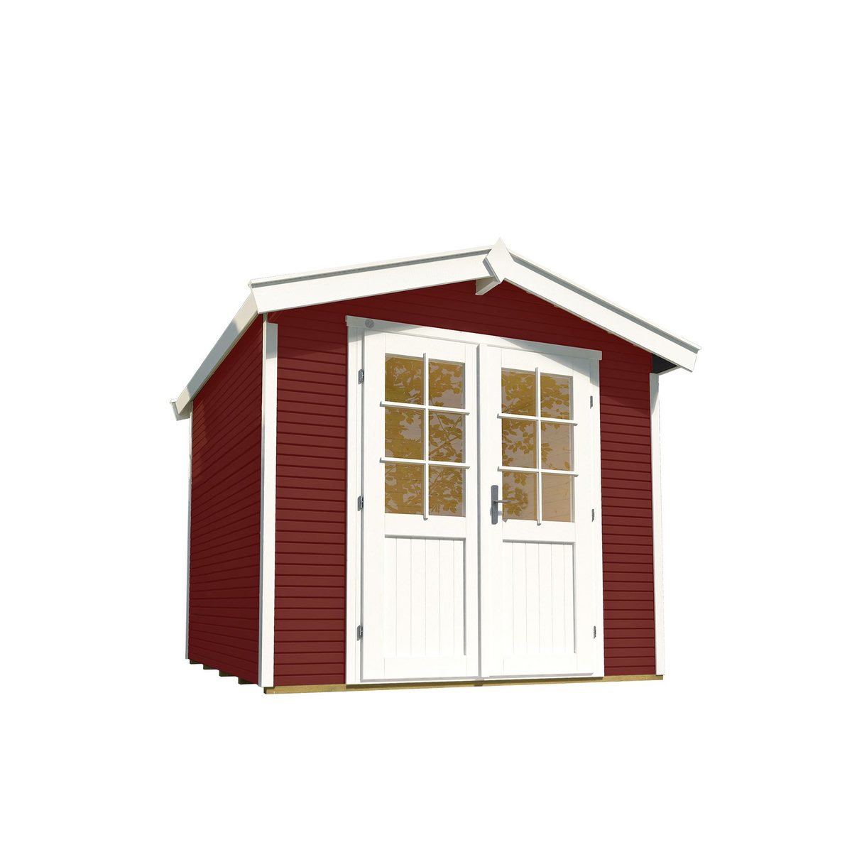 WEKA Abri de jardin bois - Rouge - 4,68m²