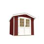 Voir la diapositive 3 : WEKA Abri de jardin bois - Rouge - 4,68m²