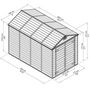 Voir la diapositive 3 : Canopia by PALRAM Abri de jardin polycarbonate - 5,1m² - SKYLIGHT