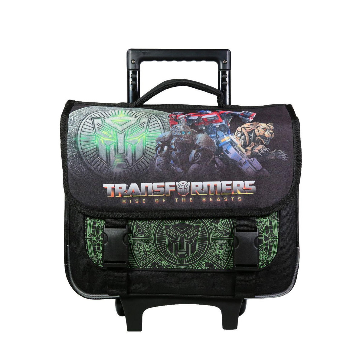 Bagtrotter BAGTROTTER Cartable à roulettes 38 cm Transformers Noir