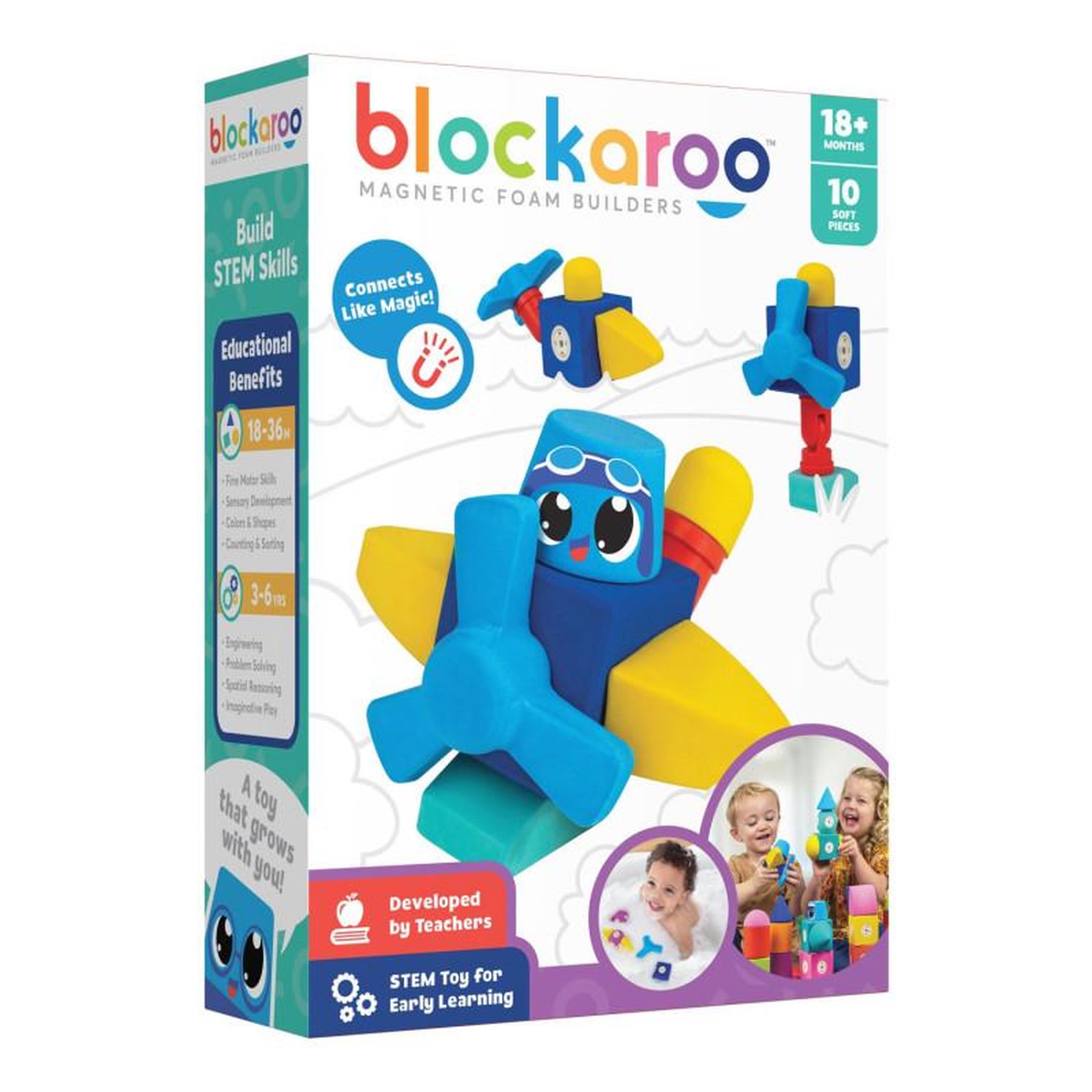 BLOCKAROO Blockaroo Airplane Box, 10pcs. 301002