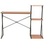 Voir la diapositive 2 : VIDAXL Bureau avec etagere Noir et marron 116x50x93 cm