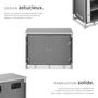 Voir la diapositive 3 : tectake Meuble de camping deluxe avec 6 compartiments pliable gris