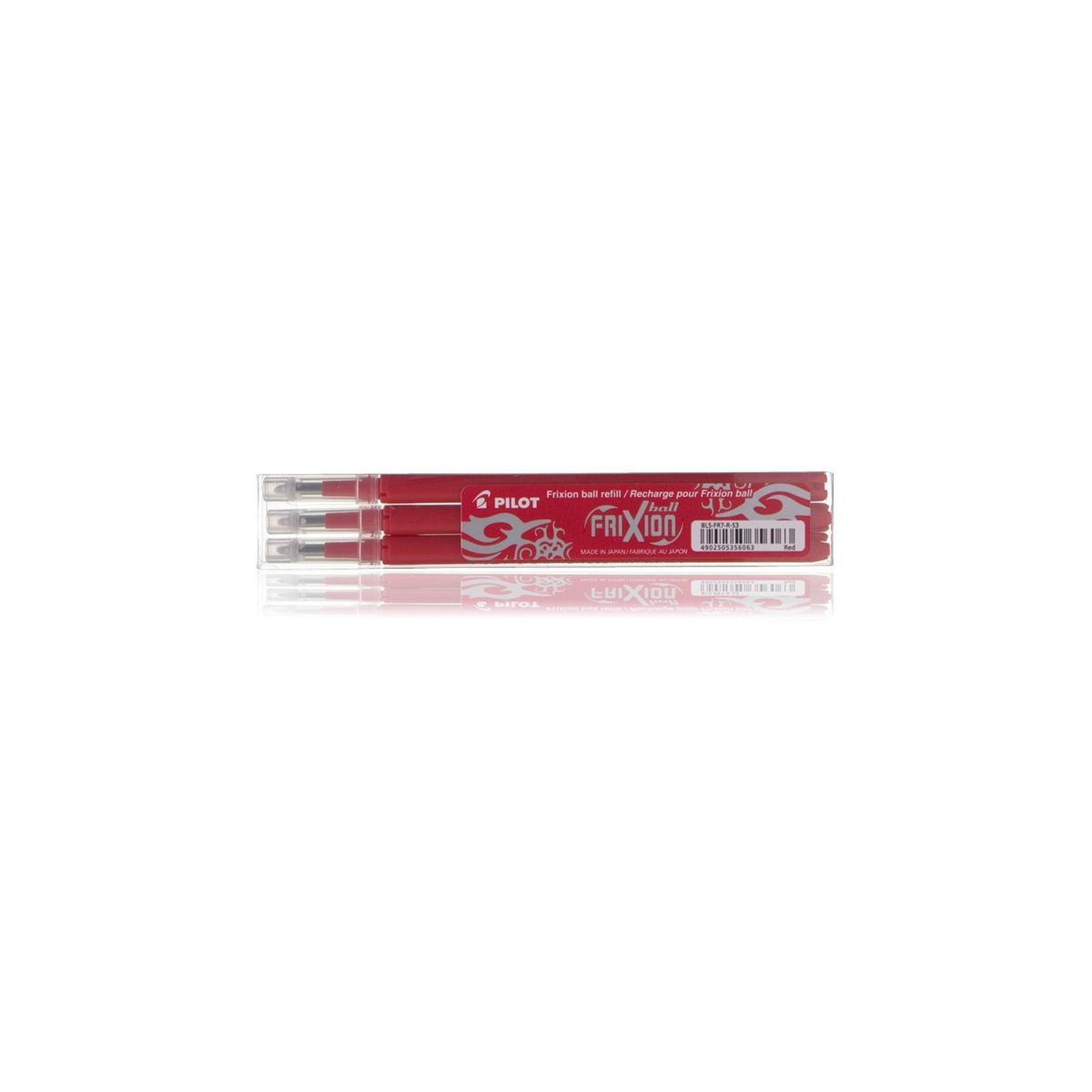 Voir la diapositive 2 : PILOT Pilot Refill Set 3x Frixion Red (BLS-FR7-R-S3) (BLSFR7RS3)