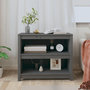 Voir la diapositive 3 : VIDAXL Bibliotheque Gris 80x35x68 cm Bois de pin massif