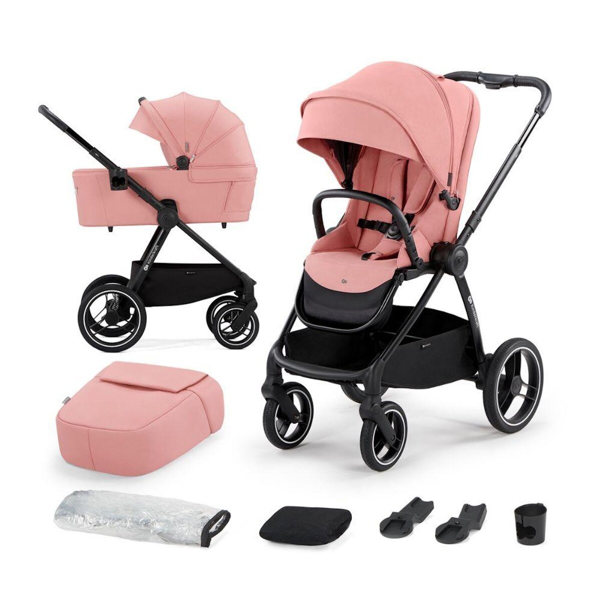 KINDERKRAFT Poussette combinée 2 en 1 avec suspension et protection UPF50+