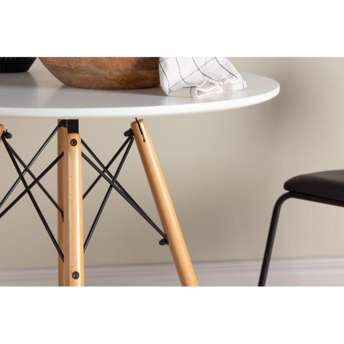 Paris Prix Table à Manger Ronde  Danburi  75cm Blanc