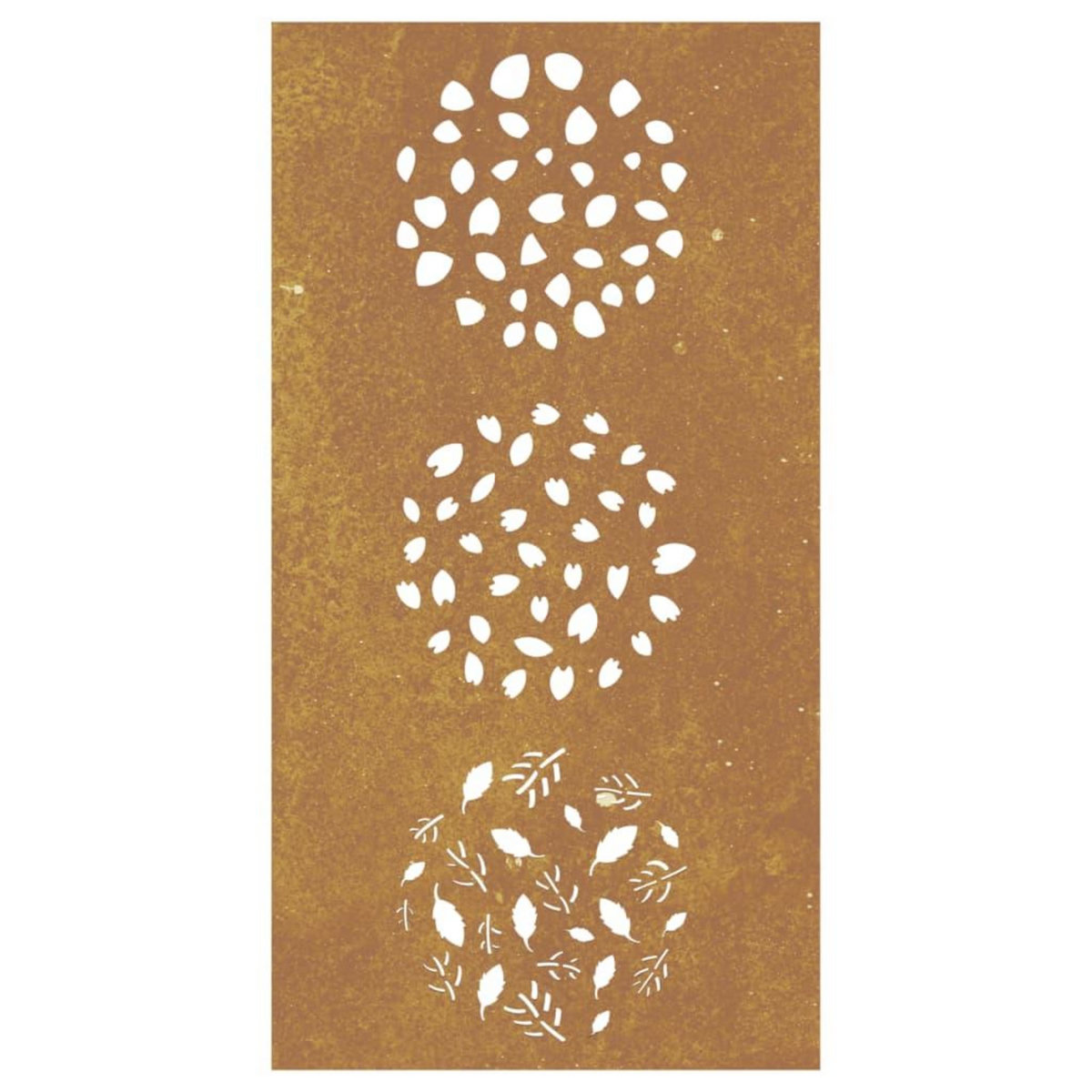 VIDAXL Decoration murale jardin 105x55 cm acier corten design feuille