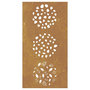 Voir la diapositive 4 : VIDAXL Decoration murale jardin 105x55 cm acier corten design feuille