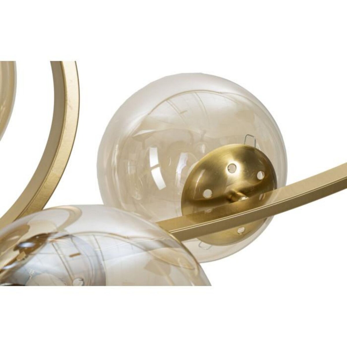 Paris Prix Lampe Suspension 7 Sphères  Japan  115cm Or