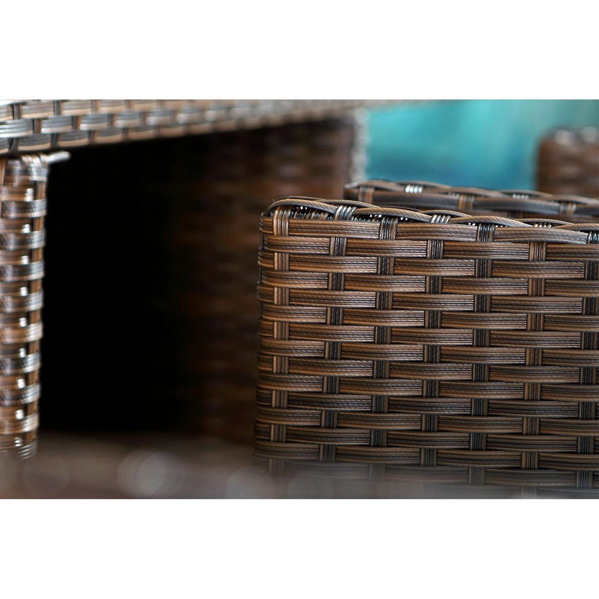 CONCEPT USINE Miami 10 marron-blanc + housse de protection MIAMI