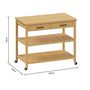 Voir la diapositive 3 : FIVE Ilot 2 tiroirs 2 niveaux en bois LINHA - Beige