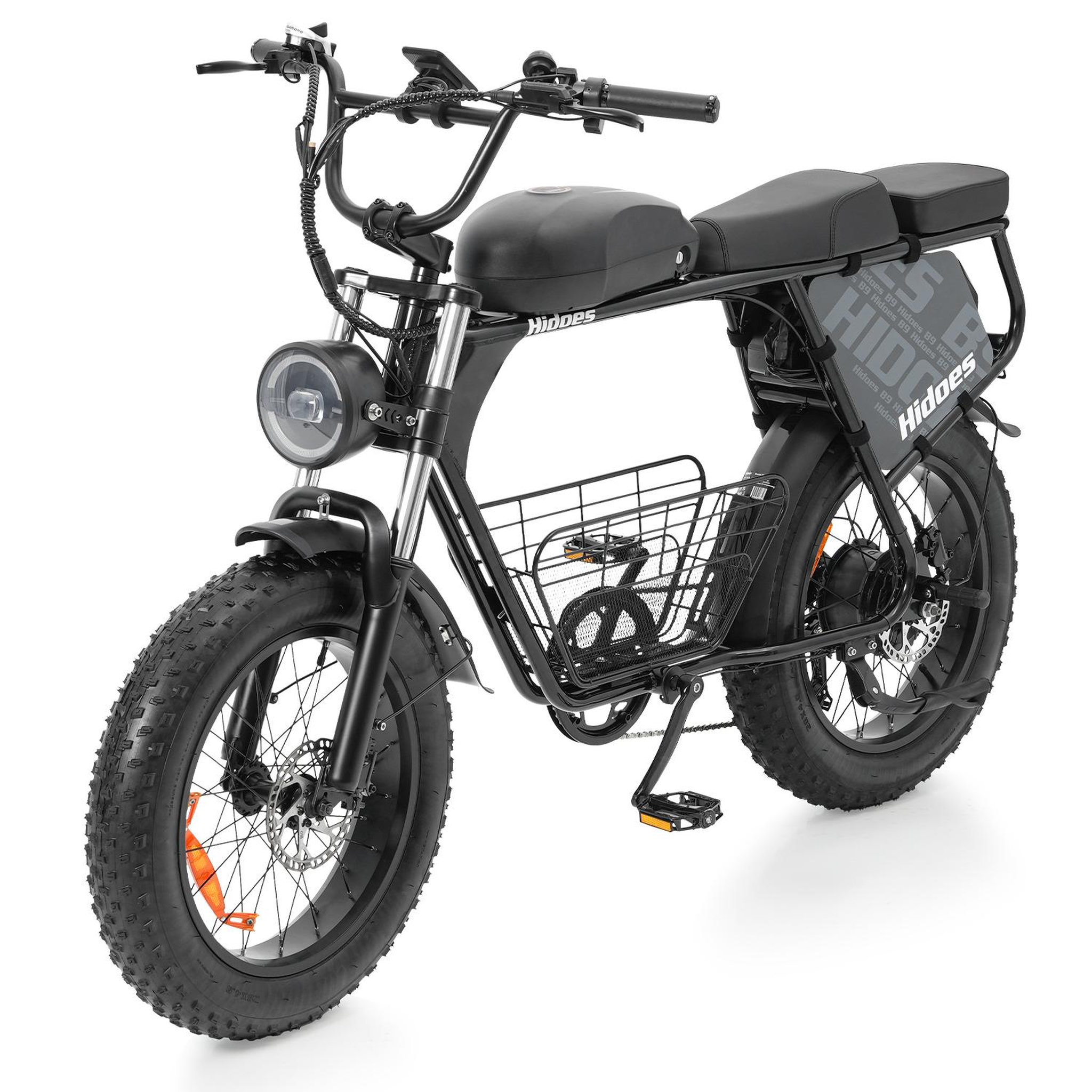HIDOES Vélo électrique Hidoes B9, double batterie 1623 Wh, pneus larges 20 pouces, noir