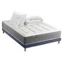 Voir la diapositive 1 : IDLITERIE Matelas ressorts MAX, 7 zones, sommier rigide, pack couette oreiller