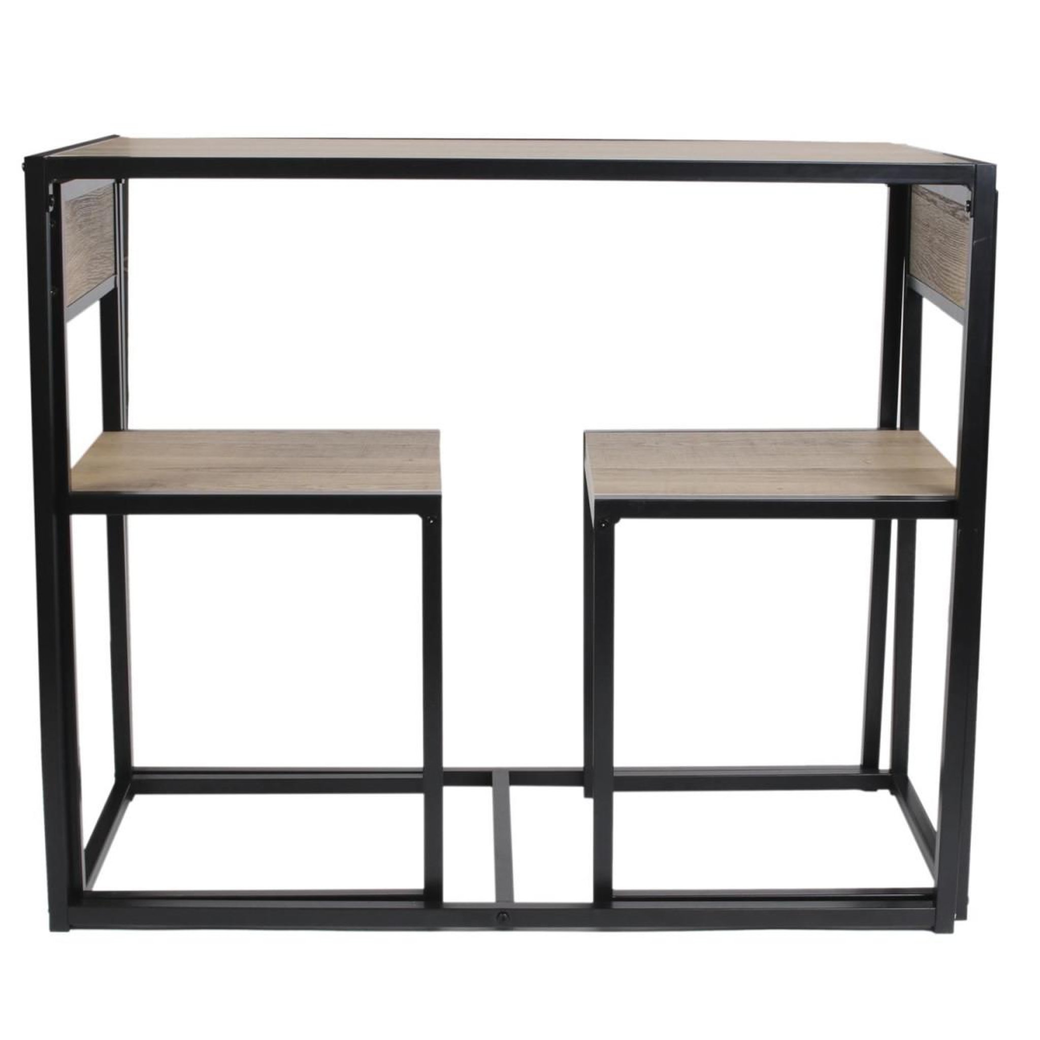 Voir la diapositive 4 : The Home Deco Factory Table de Repas & 2 Chaises  Otis  90cm Naturel