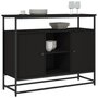 Voir la diapositive 3 : VIDAXL Buffet noir 100x35x80 cm bois d'ingenierie