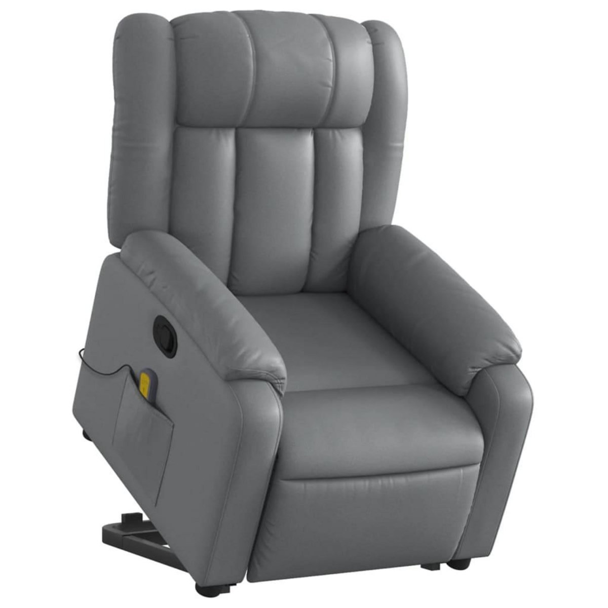 VIDAXL Fauteuil inclinable de massage Gris Similicuir