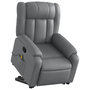 Voir la diapositive 3 : VIDAXL Fauteuil inclinable de massage Gris Similicuir