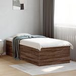 VIDAXL Cadre de lit sans matelas chene marron 100x200 cm