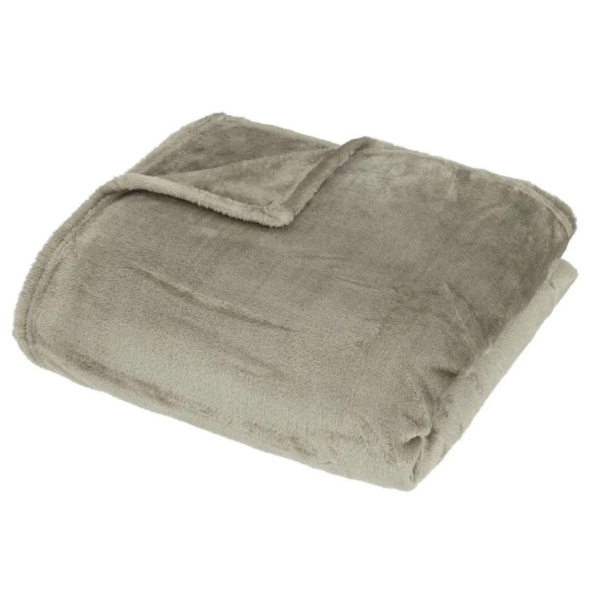 ATMOSPHERA Plaid design uni  row  150x200cm beige lin