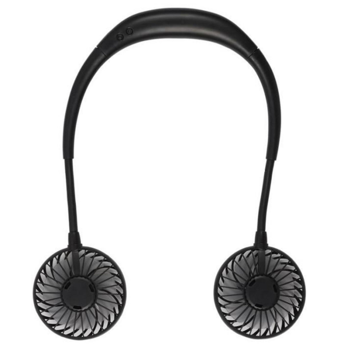 Paris Prix Ventilateur Rechargeable  Tour de Cou  26cm Noir