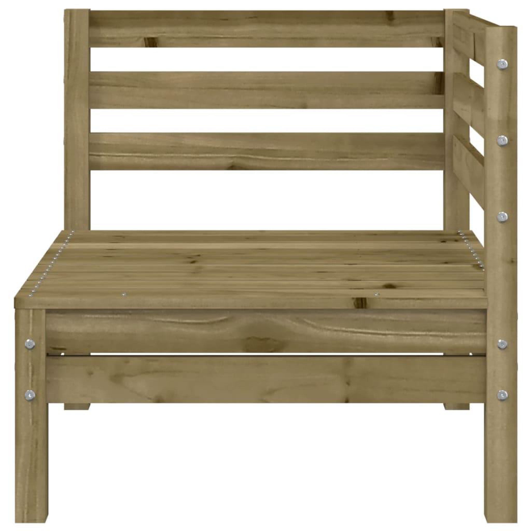 Voir la diapositive 4 : VIDAXL Canape d'angle de jardin bois de pin impregne