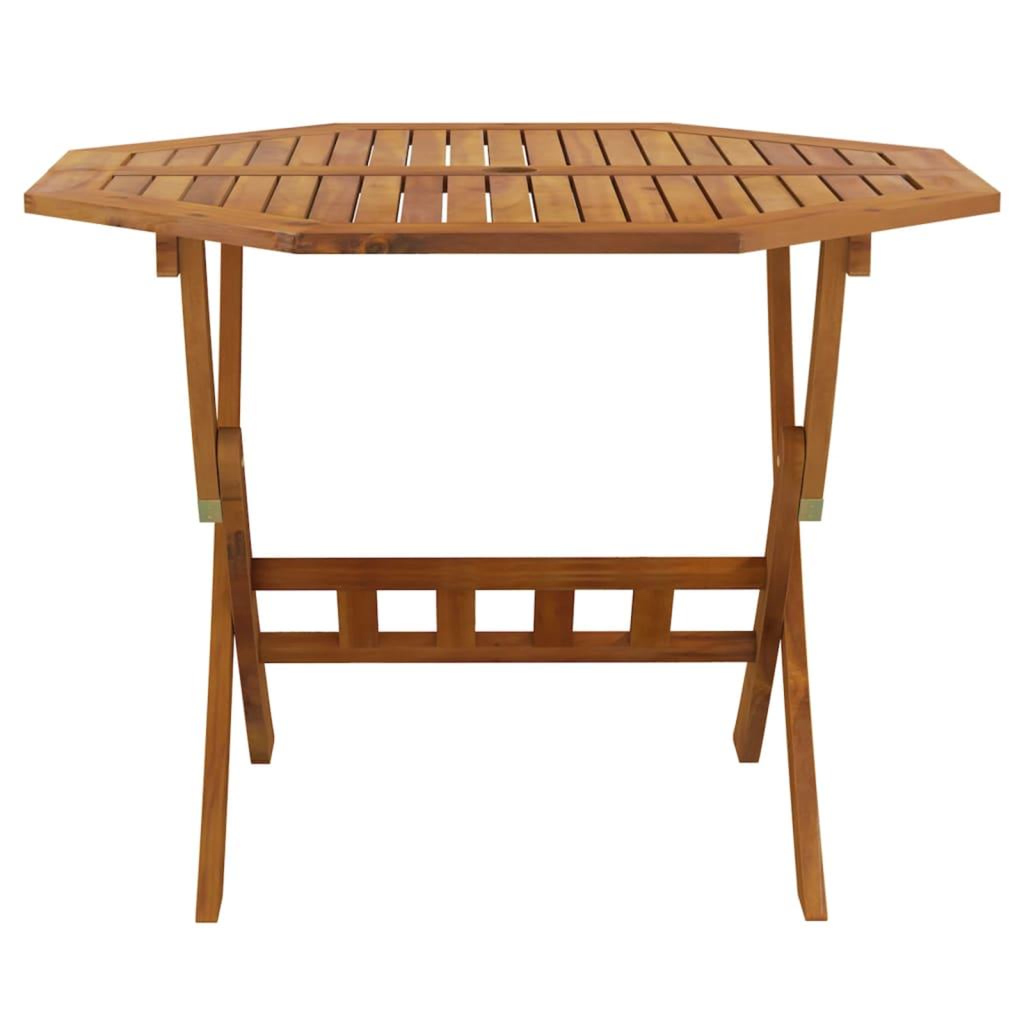 Voir la diapositive 3 : VIDAXL Table pliable de jardin 90x75 cm Bois d'acacia solide