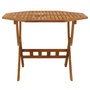 Voir la diapositive 3 : VIDAXL Table pliable de jardin 90x75 cm Bois d'acacia solide
