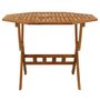 Voir la diapositive 3 : VIDAXL Table pliable de jardin 90x75 cm Bois d'acacia solide