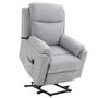 Voir la diapositive 1 : HOMCOM Fauteuil de relaxation électrique - fauteuil releveur inclinable avec repose-pied ajustable et télécommande - tissu aspect lin gris clair