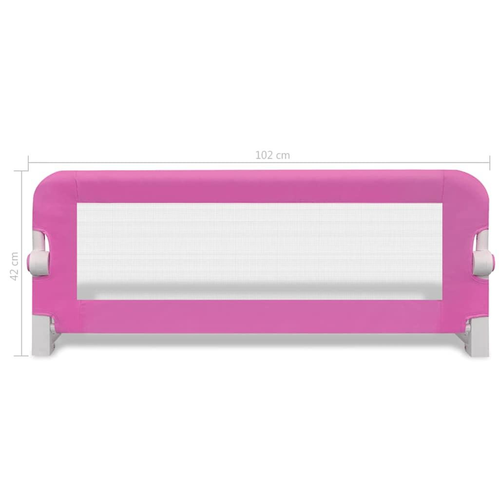 Voir la diapositive 6 : VIDAXL Barriere de lit de securite pour tout-petits 2pcs Rose 102x42cm