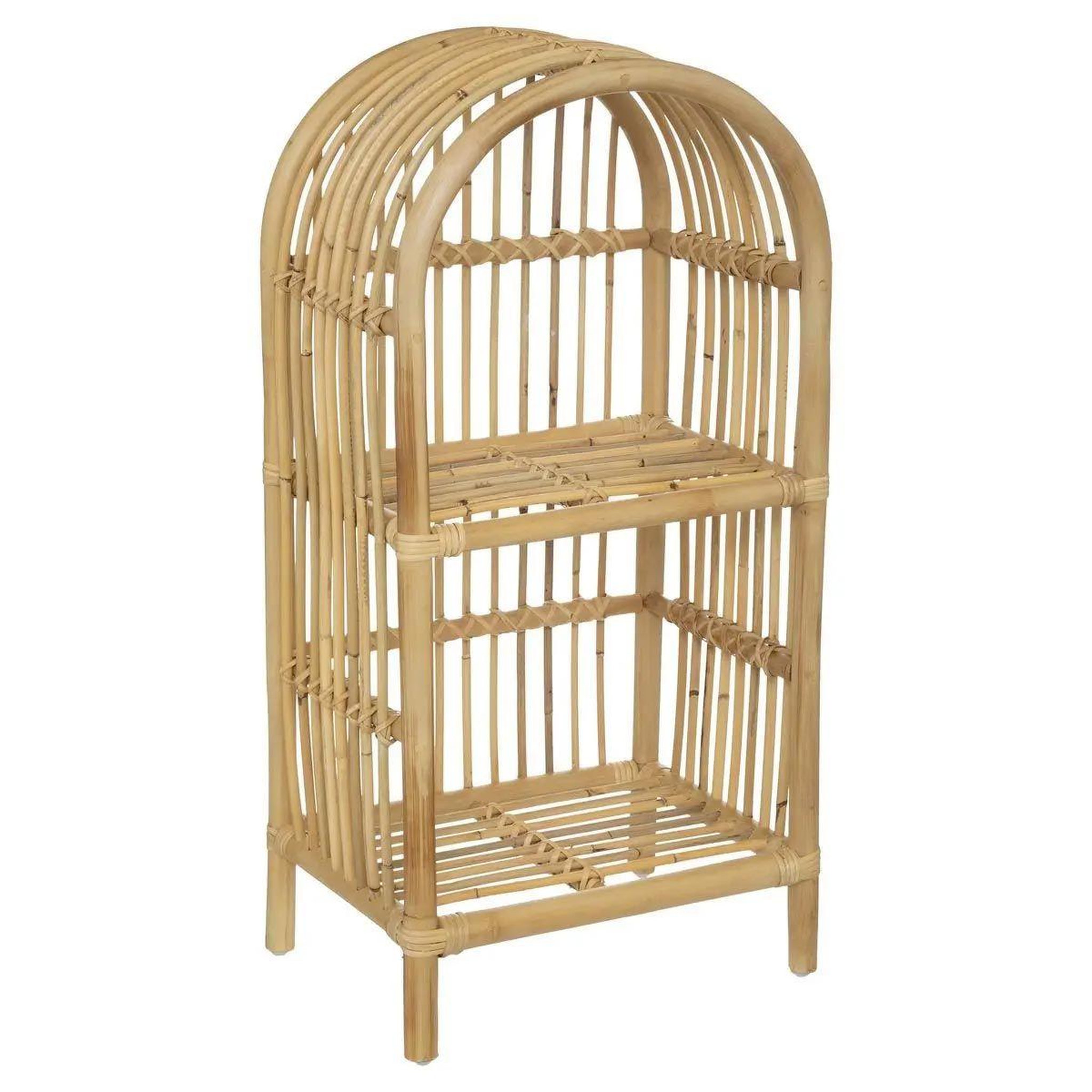 Atmosphera Kids Bibliothèque Enfant en Rotin  Baly  76cm Beige