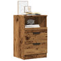 Voir la diapositive 1 : VIDAXL Table de chevet vieux bois 40x36x65 cm bois d'ingenierie