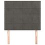 Voir la diapositive 3 : VIDAXL Tetes de lit 2 pcs Gris fonce 90x5x78/88 cm Velours