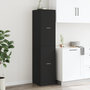 Voir la diapositive 4 : VIDAXL Armoire d'apothicaire noir 40x41x174,5 cm bois d'ingenierie