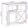 Voir la diapositive 6 : VIDAXL Buffet avec tiroir Panama 93x40x80 cm bois massif de pin