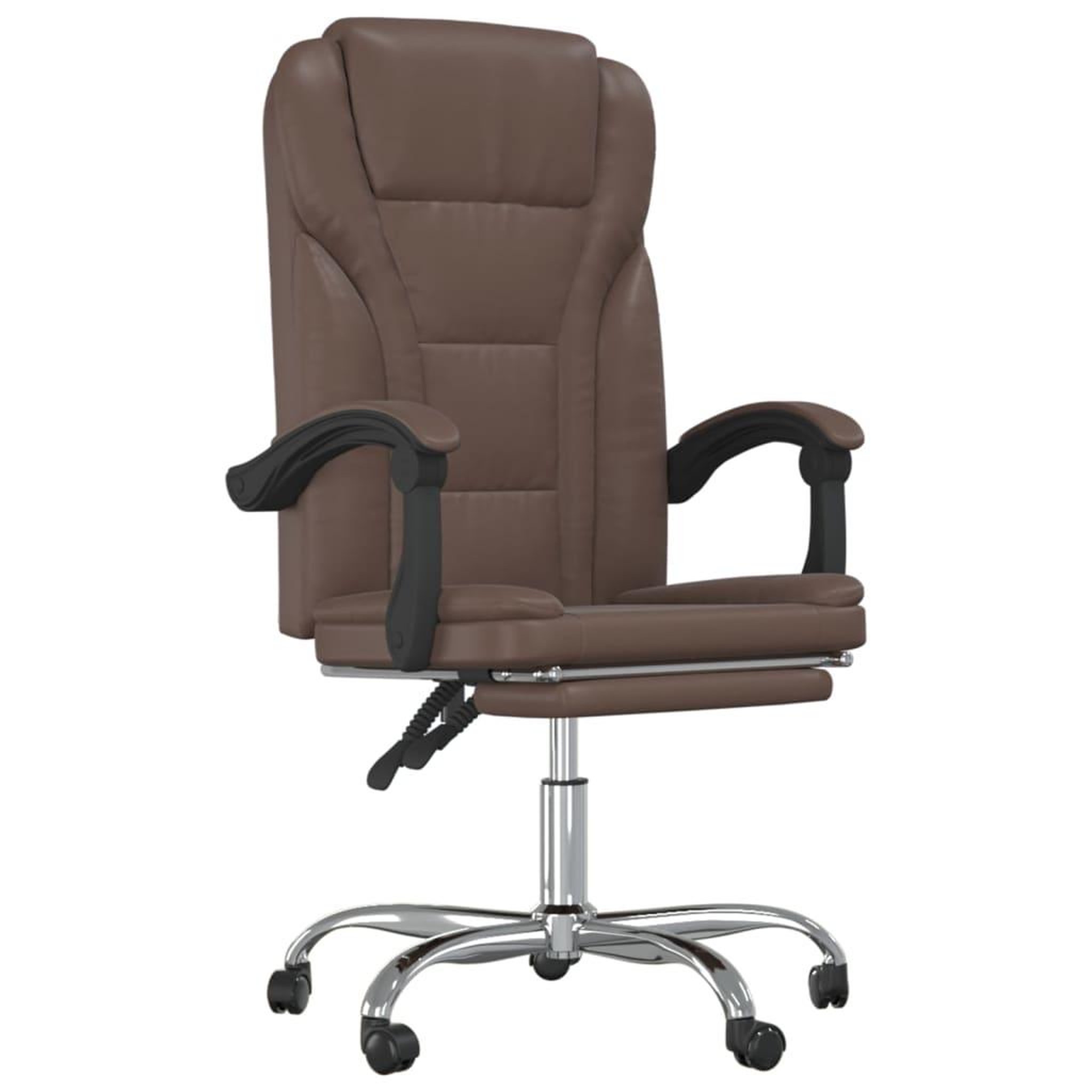 Voir la diapositive 2 : VIDAXL Fauteuil inclinable de bureau Marron Similicuir