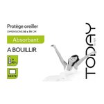 Today TODAY Protege Oreiller Absorbant a Bouillir 50x70cm - 100% Coton