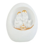 Paris Prix Crèche de Noël Design  3 Sujets  19cm Blanc