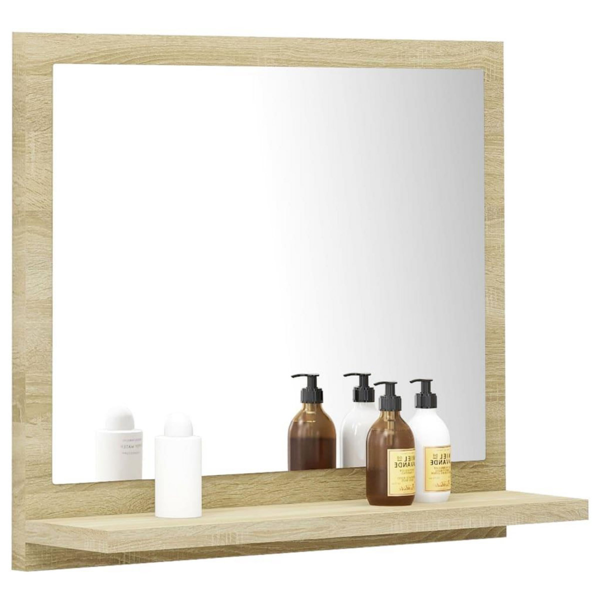 VIDAXL Miroir salle de bain chene sonoma 40x10,5x37cm Bois ingenierie