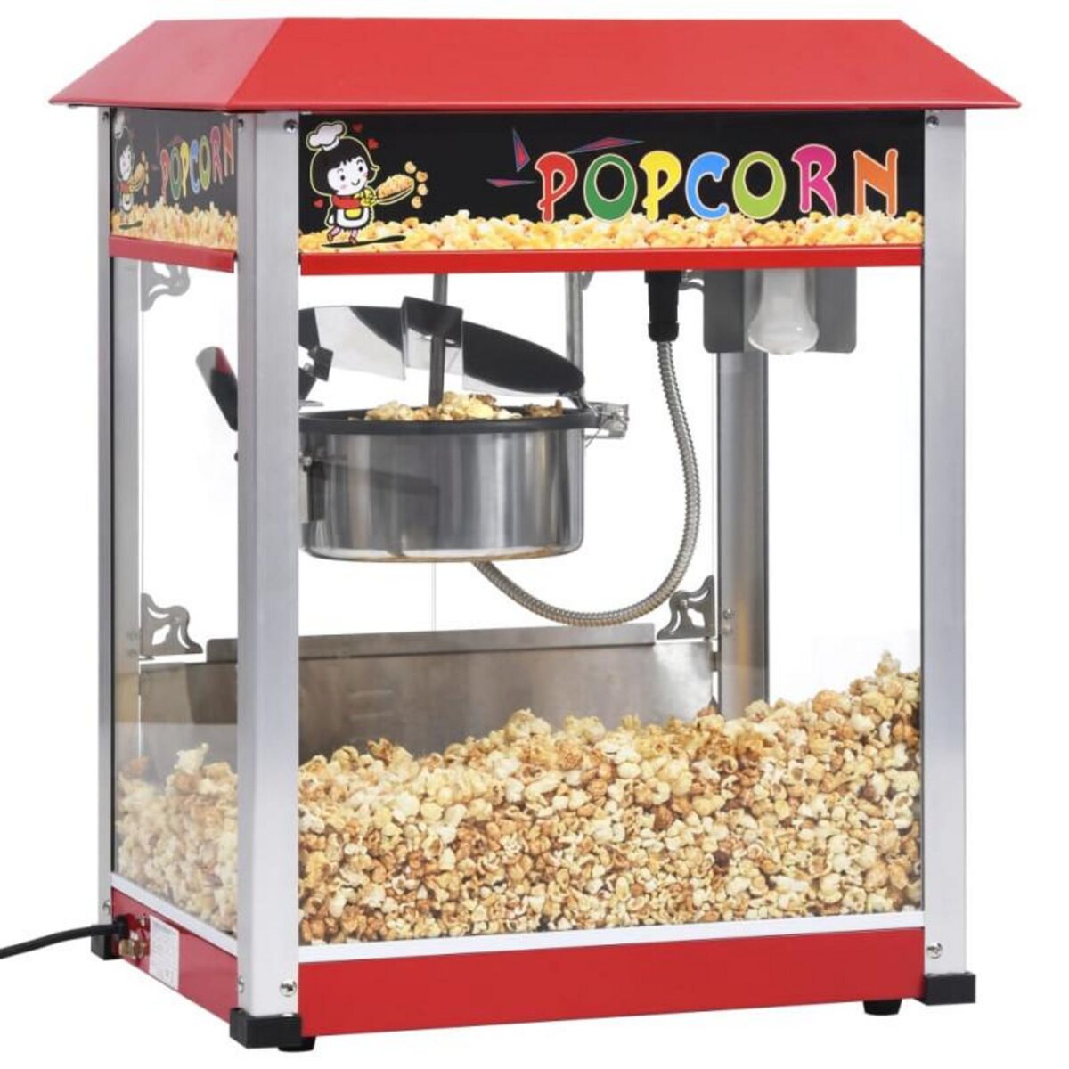 VIDAXL Machine à pop corn avec pot de cuisson en téflon 1400 W