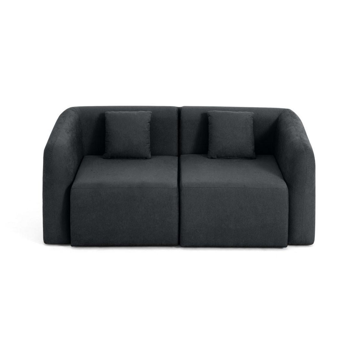 LISA DESIGN Ikare - canapé modulable 2 places - en tissu