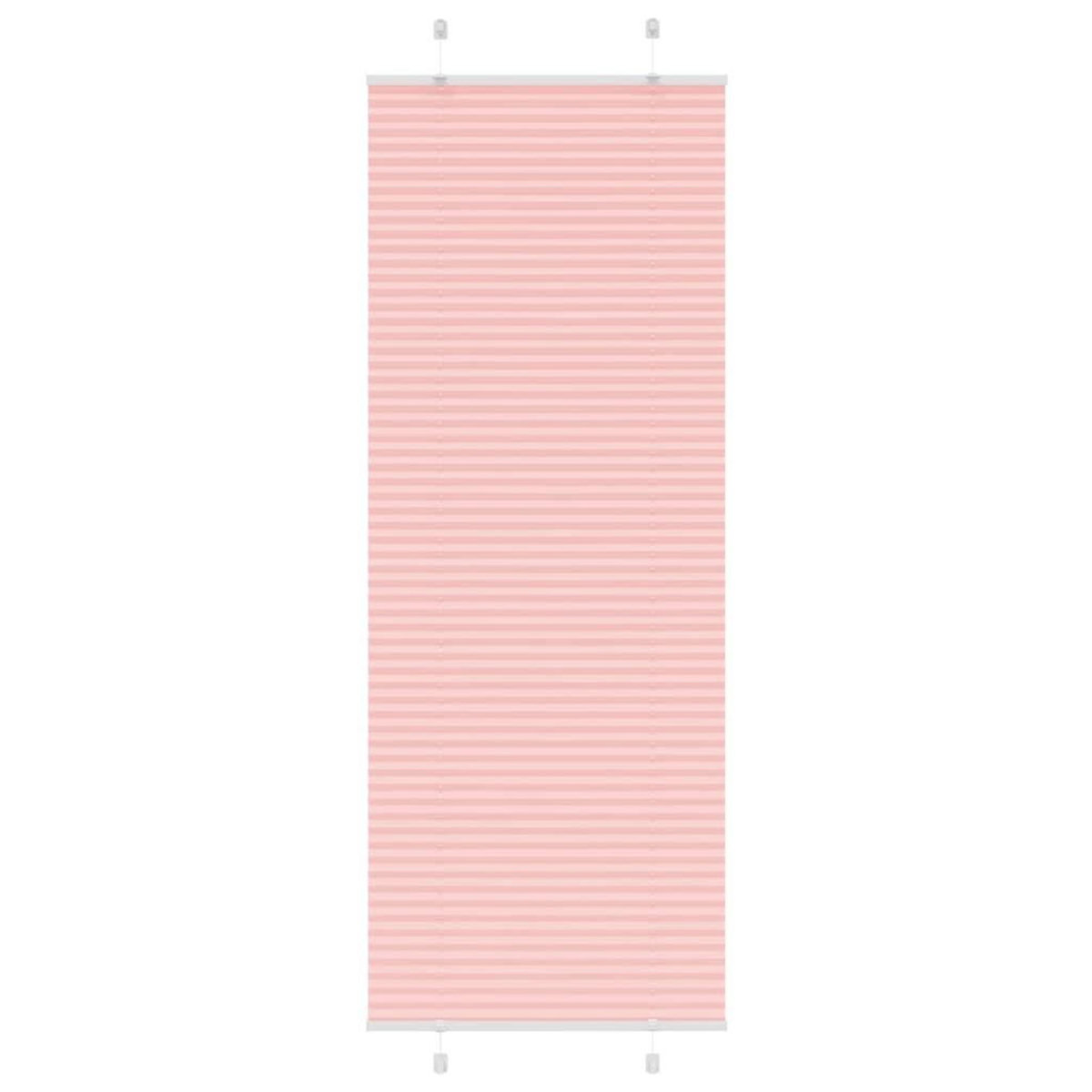 VIDAXL Store plisse rose 80x200 cm largeur du tissu 79,4 cm polyester
