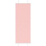 VIDAXL Store plisse rose 80x200 cm largeur du tissu 79,4 cm polyester
