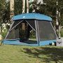 Voir la diapositive 4 : VIDAXL Tente de cabine familiale 6 personnes bleu impermeable
