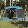 Voir la diapositive 4 : VIDAXL Tente de cabine familiale 6 personnes bleu impermeable