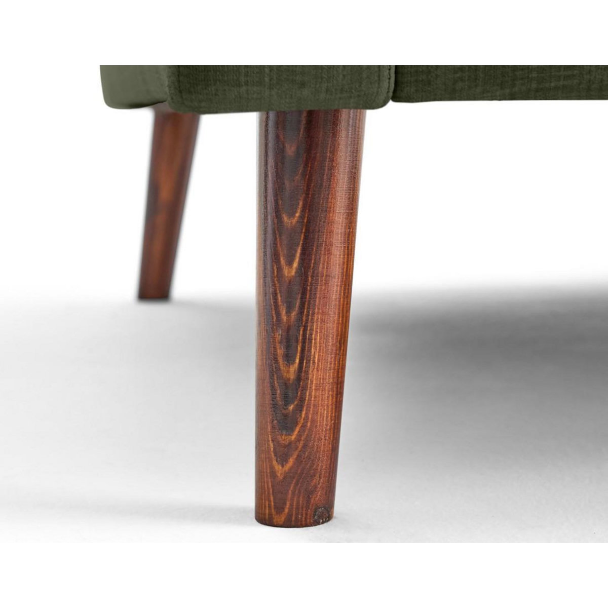 LISA DESIGN Ostrava - canapé droit 2 places en velours pieds en bois
