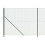 Voir la diapositive 4 : VIDAXL Cloture en treillis metallique avec bride vert 1,8x25 m