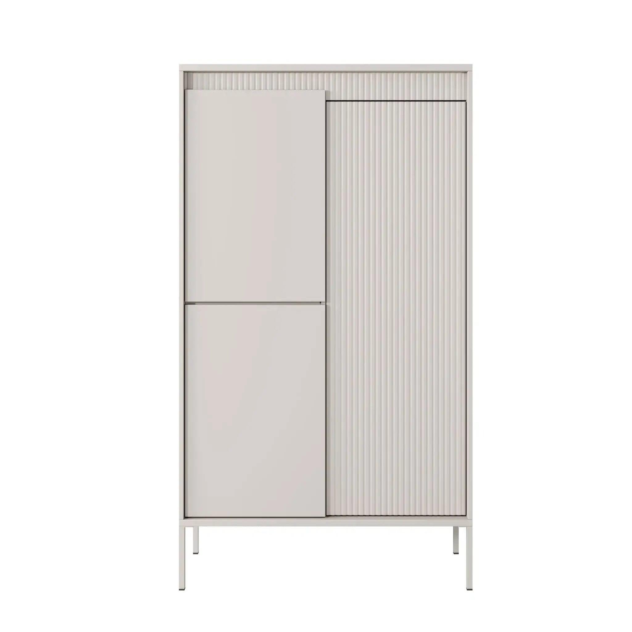 Voir la diapositive 1 : CASANOVA PARIS Alina - commode 2 portes pieds en métal